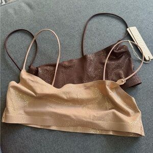 Skims Naked Shine Scoop Bralettes